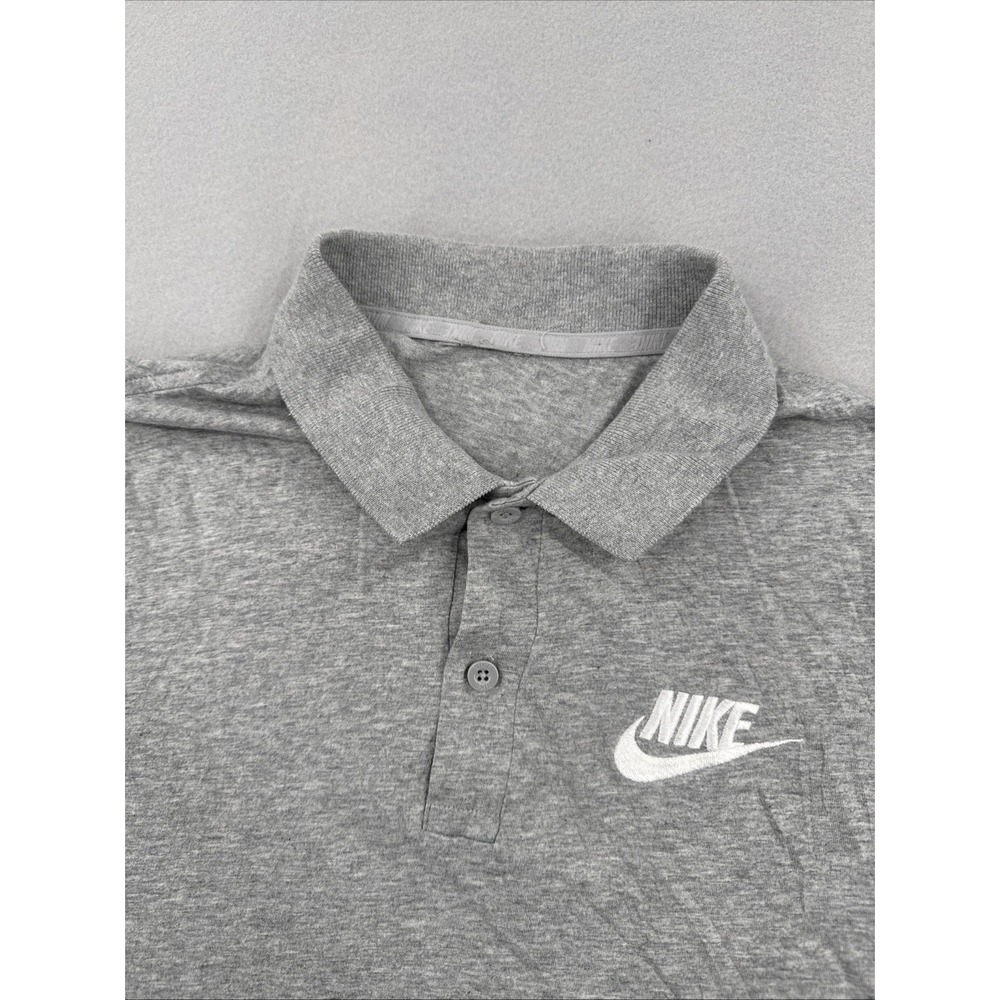 Nike Sportswear Matchup Short Sleeve Polo Men's M Gray Cotton Casual 909752-063